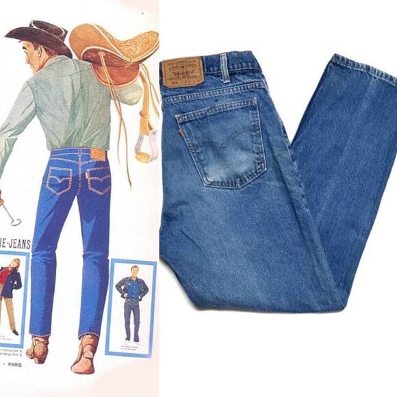 VINTAGE Levi's 509 Orange Tab Distressed Jeans - Picture 1 of 16